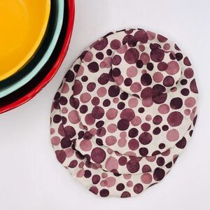 Cotton Bowl Cover For Sourdough, 4 Size Set, Reusable, Washable, Faded Purple